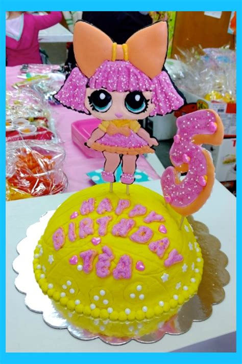 Theme lol doll birthday cake. LOL Surprise! Dolls birthday cake with Glitter Queen ...