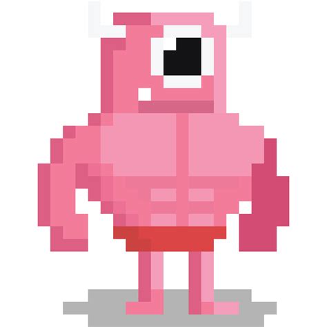 Pixel Art Cute Monster Character 4 27191020 Png