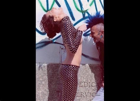 Shalom Harlow Flashes Boobs To Stranger For Oyster Magazine Shoot