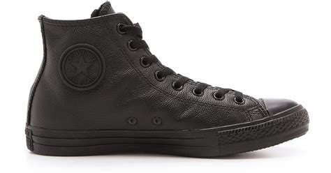 Shop for the latest range of chuck taylor sneakers, all stars and high top sneakers from converse. Lyst - Converse Chuck Taylor All Star Leather High Top ...