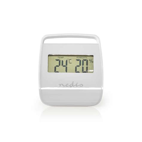 Digital Thermometer Indoor Indoor Temperature Indoor Humidity White