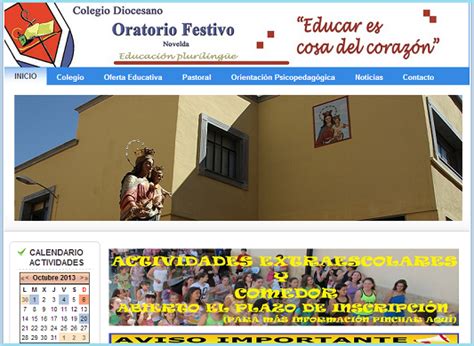 Oratorio Festivo De Novelda Presentación Página Web Colegios