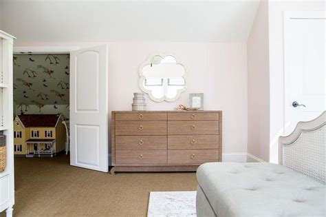 Light Pink Paint Contemporary Girls Room Benjamin Moore Pink