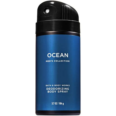 bath and body works signature collection for men ocean deodorizing body spray