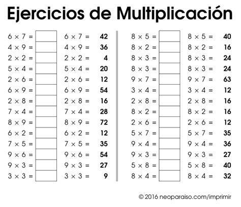 Actividades Para Trabajar Las Tablas De Multiplicar Del 1 A Al 5 Ie 4 3c5