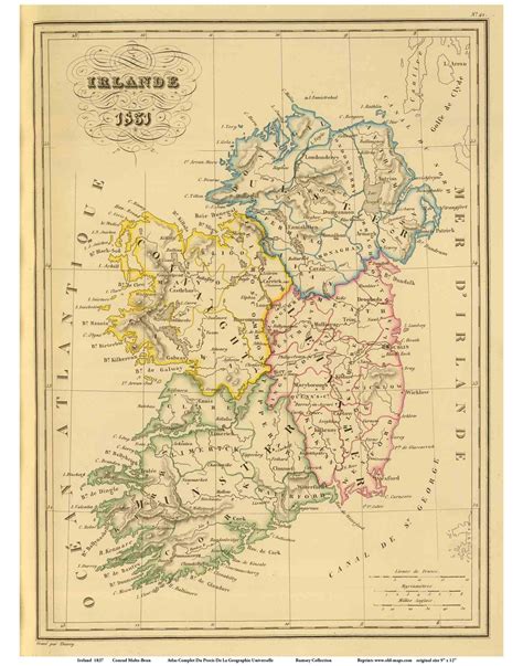 Old Map Of Ireland