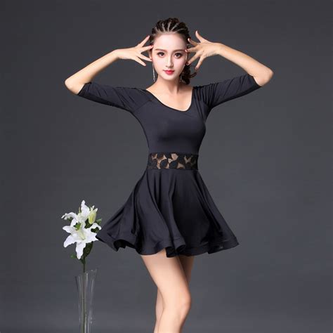 Buy 2018 New Black Cha Cha Dance Dress Tango Rumba