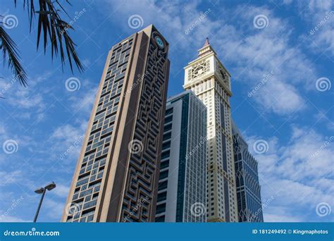 Dubai International Financial Centre Difc Iconic The Tower Clock Amid