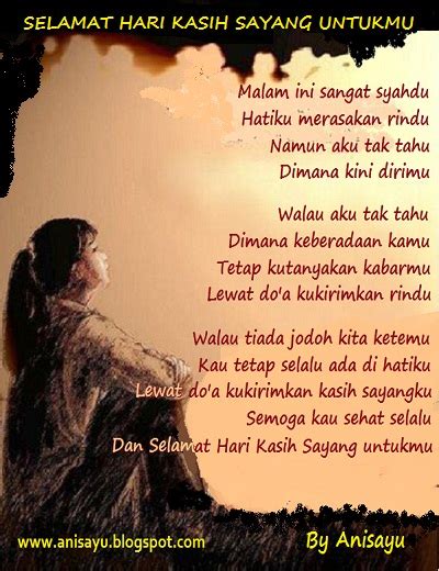 Masa depan tidak memiliki janji, melainkan misteri dan kejutan. PUISI CINTA BY ANISAYU: Collection Of Love Poems Happy ...