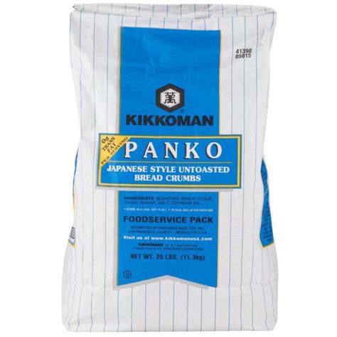 Kikkoman Panko Japanese Style Untoasted Bread Crumbs 25 Lbs Bulk Mart