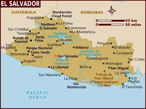 Companies and organizations catalog in santa ana, california. Map of El Salvador