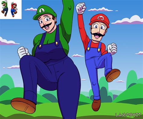 Papa Mario And Mama Luigi By Lampshit On Newgrounds