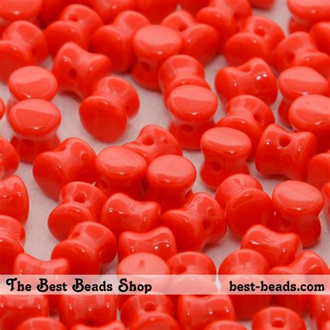 50pcs Red Pellet Pressed Beads 6x4mm Etsy
