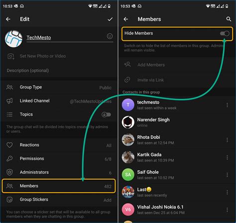 How To Hide The List Of Group Members From Your Telegram Groups