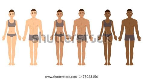 Set Diverse Skin Tone Men Women Stock Vector Royalty Free 1473023156