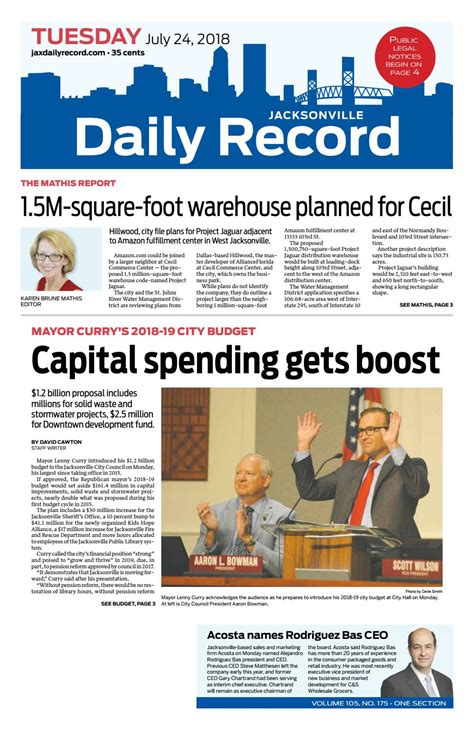 Jacksonville Daily Record 72418 By Daily Record And Observer Llc Issuu
