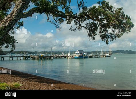 Waterfront At Russell Bay Of Islands New Zealand Stock Photo Alamy