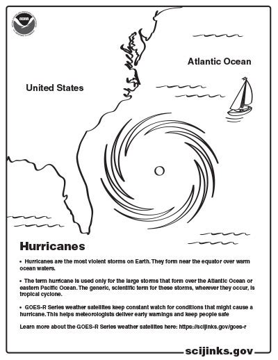 Hurricane Coloring Pages