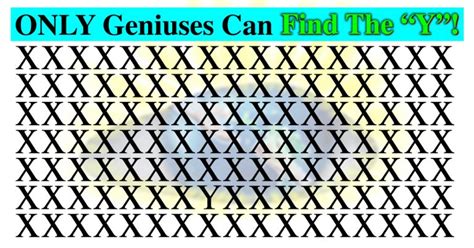 Only Geniuses Can Find The Y In Under 3 Minutes