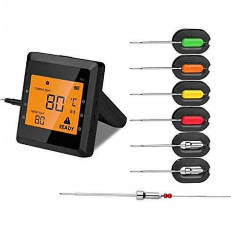 Aidmax 6 Probes Wireless Meat Thermometer For Grill Pro03 Easybbq