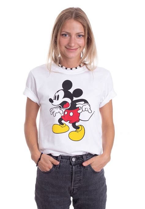 Mickey Mouse Shocking Face White T Shirt Impericon De