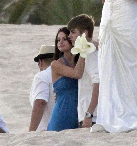 Justin Bieber And Selena Gomez Share A Kiss During Wedding Ceremony In