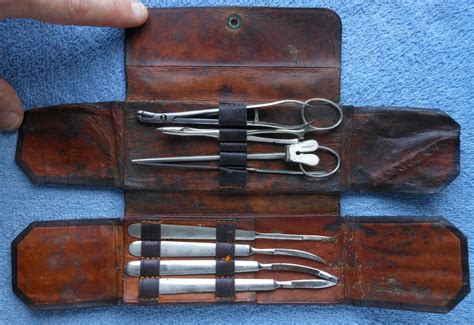 19th Century Pocket Field Surgical Kit Civil Warspanish American War