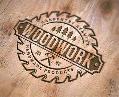 Logo Design Woodwork And Carpentry Logo Custom Logo Etsy In 2021