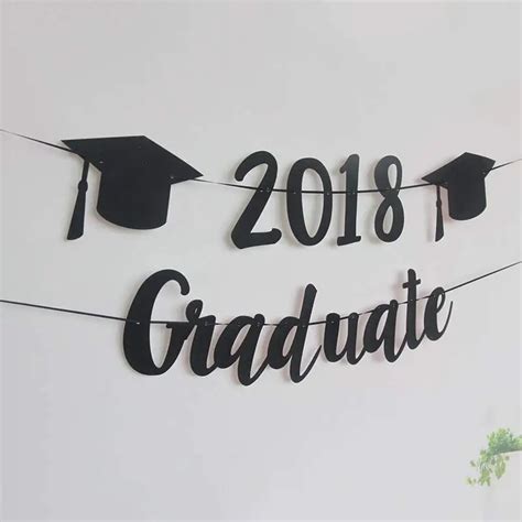 Buy Graduate 2018 Banner Graduation Decorations Hat