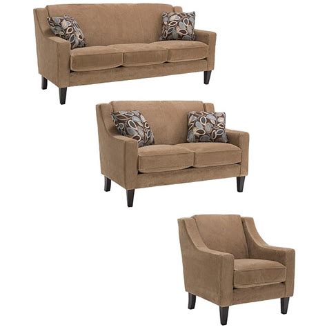 The many different types of armchair. Shop Flamingo 3-piece Camel Velvet Sofa, Loveseat, and ...