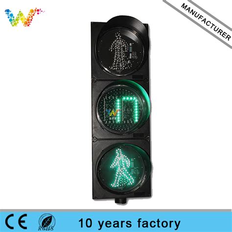 Mm Pedestrian Light With Countdown Timer Traffic Lights Wide Way Optoelectronics
