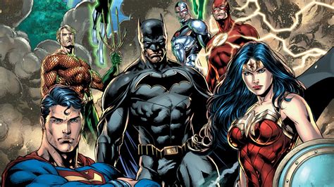 Download Wallpaper 1600x900 Justice League Dc Comics All Heroes 169