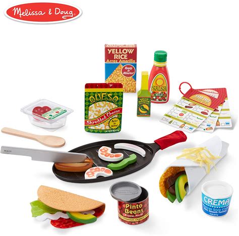 Melissa And Doug Fill And Fold Taco And Tortilla Set Play Food Pretend