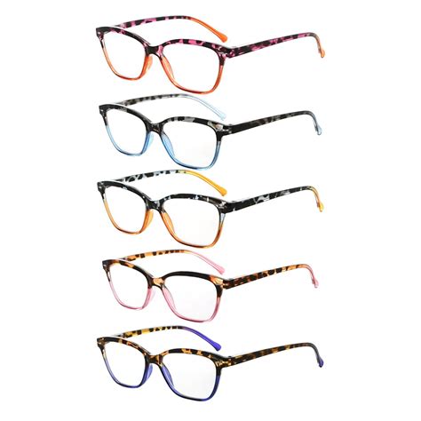 Reading Glasses Cat Eye Stylish Cute For Women R9111 5pack