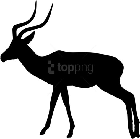 Free Png Gazelle Silhouette Png Images Transparent Impala Animal Png