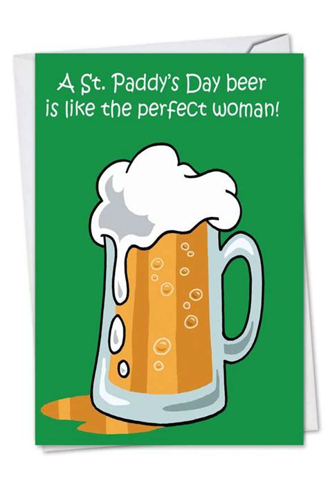 Women Vs Beer St Patricks Day Humor Card