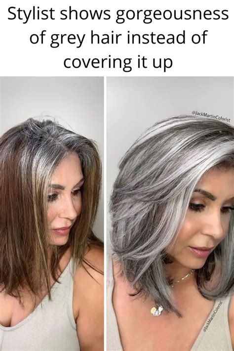 10 Gray Hair Highlights Lowlights FASHIONBLOG