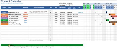 10 Free Content Calendar Templates In Excel Sheets And Clickup 2022