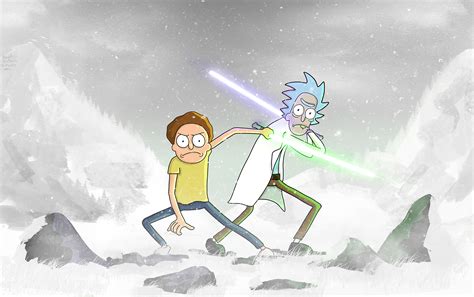 Rick And Morty Dual Wallpaper