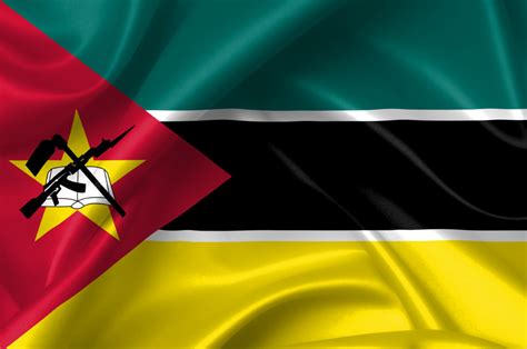The flag of mozambique was adopted the 1st of may in 1983. flag of mozambique - Motosha