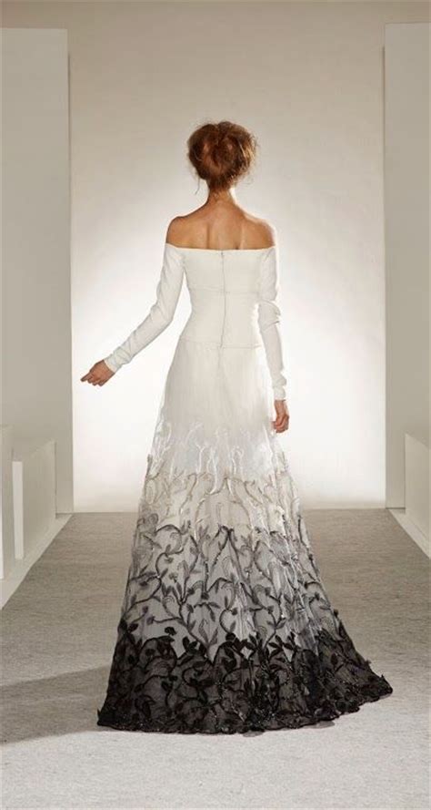 Black And White Weddingombre Wedding Gown Wedding Dresses