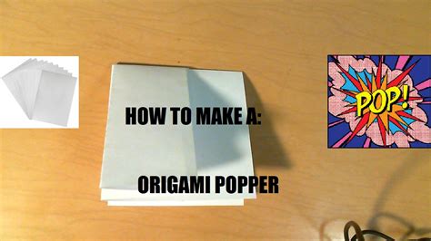 How To Make A Paper Popper Youtube