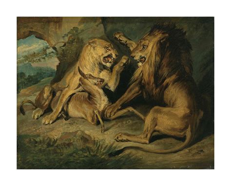 Sir Edwin Henry Landseer Ra London 1802 1873 Lions At A Kill