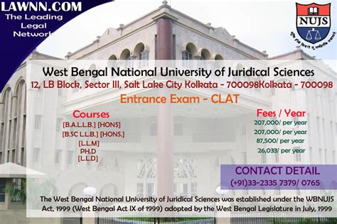 west bengal national university of juridical sciences