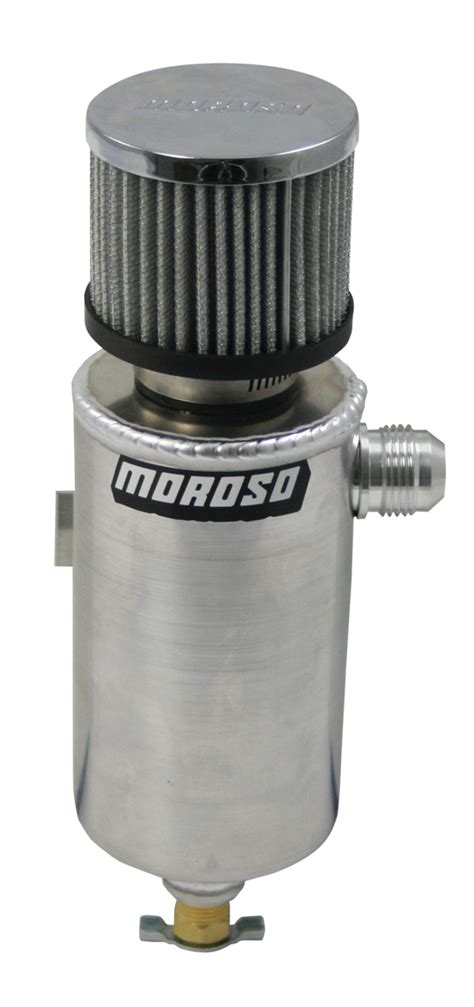 Moroso Breather Tankcatch Can 12an Male Fitting Roll Bar Mount