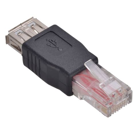 Usb Rj45 Connector Adaptor Female To Male Ethernet In Computer Cables