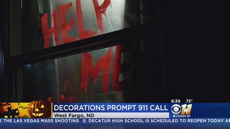 Halloween Decoration Prompts 911 Call To North Dakota Home Youtube