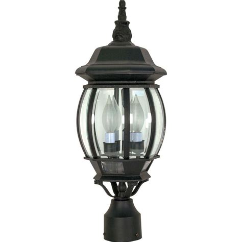 Our selection of lamp posts have designs & style that range from colonial to contemporary and from rustic to modern. Glomar 3-Light Outdoor Textured Black Post Lantern-HD-899 ...