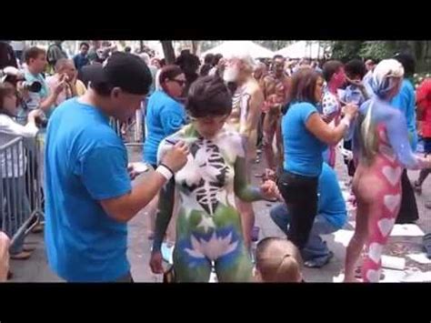 Annual Bodypainting Day New York Part Youtube