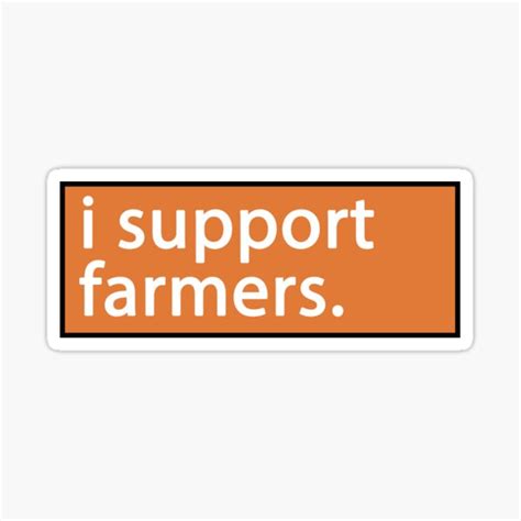 I Support Farmers Stickers Redbubble